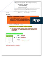 4ºano Matemática - Atividade 1 - 6 Semana