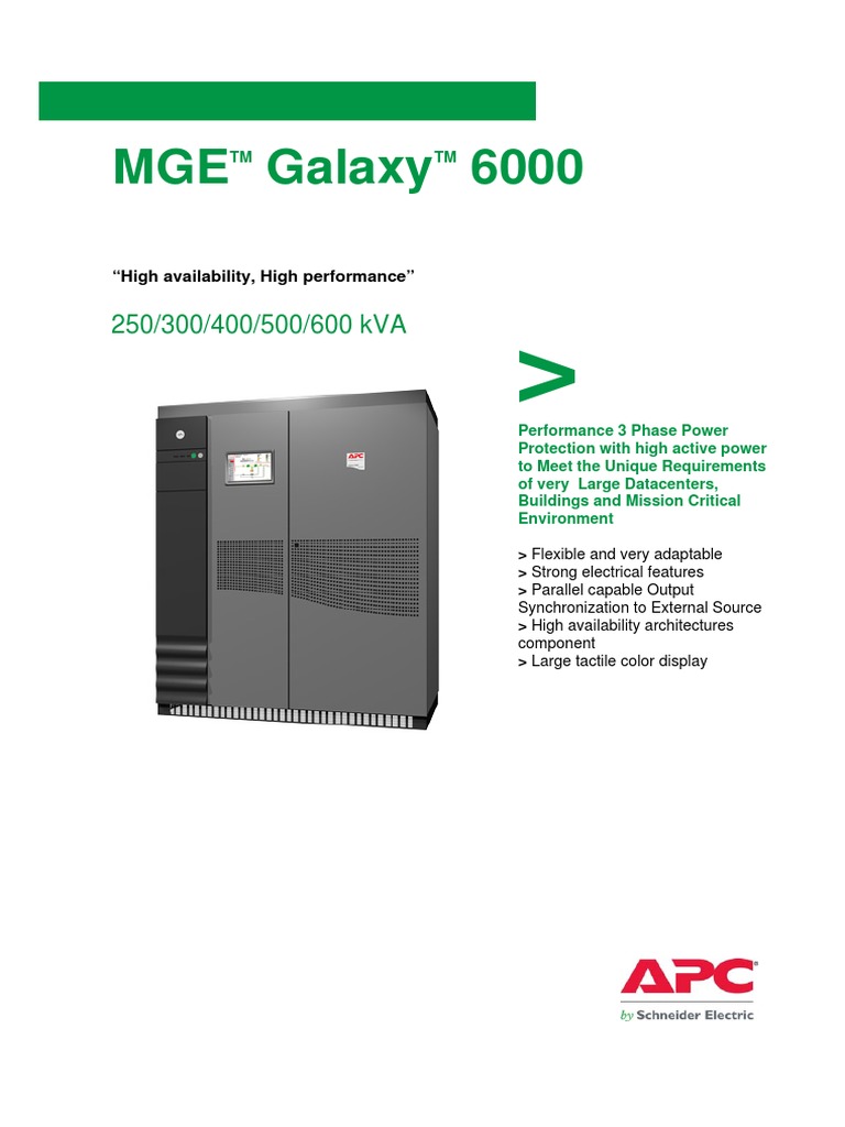 MGE Galaxy 6000: 