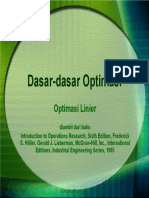 Dasar-Dasar Optimasi