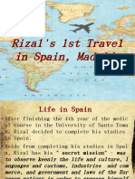 Rizal's 1st Trip Spain, Madrid