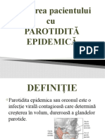 6-Îngrijirea Pacientului Cu Parotidita Epidemica