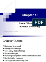 Stock Offerings and Investor Monitoring: Financial Markets and Institutions, 7e, Jeff Madura