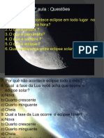 Questões sobre eclipses