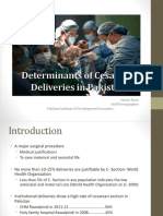 Determinants of Cesarean Deliveries in Pakistan PDF