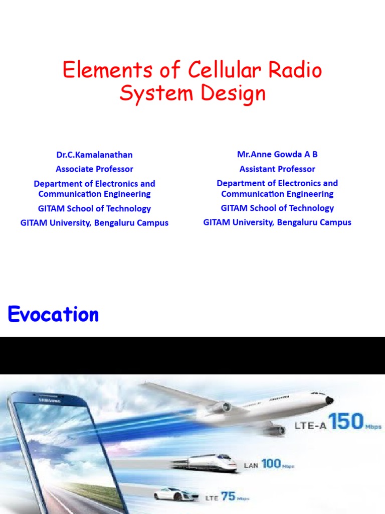 Module IIElements of Cellular Radio System Design PDF Cellular