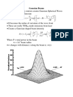 R 2 y X KR T I Exp R U) T, R, Y, X (U: Gaussian Beams