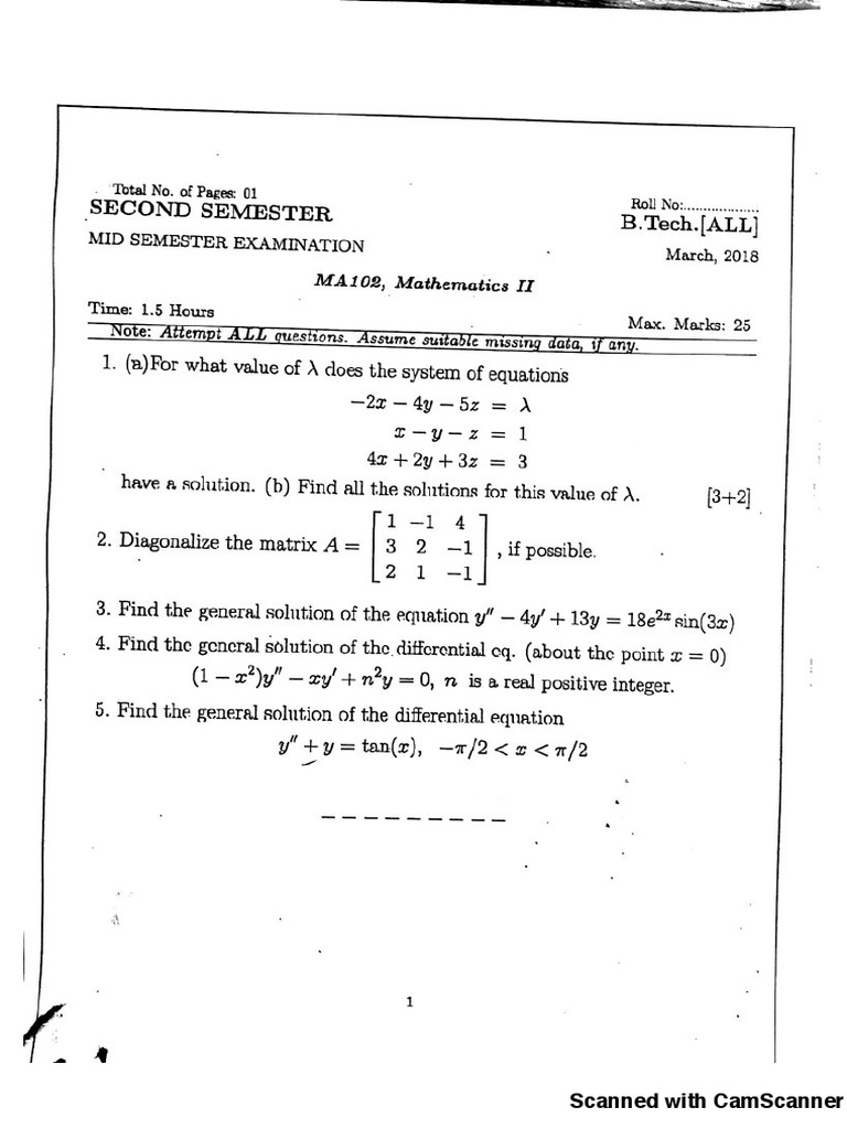 Maths 2018 Marnull | PDF