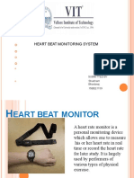 Heart Beat Monitoring System: Submitted by Shubham Bhardwaj 15BEE1159