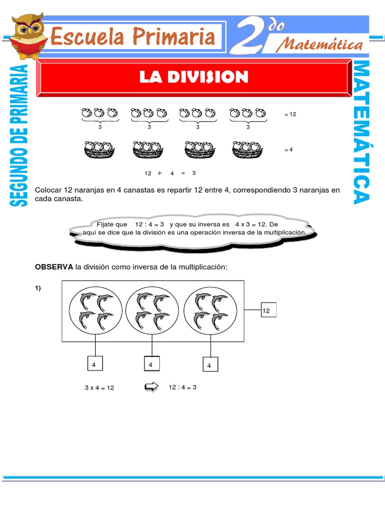 Terminos de La Division para Segundo de Primaria | PDF | División ...