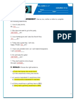 A. Expressing Agreement:: Real Scene 2 C2T SCENARIOS 13-16 Name Date: Code