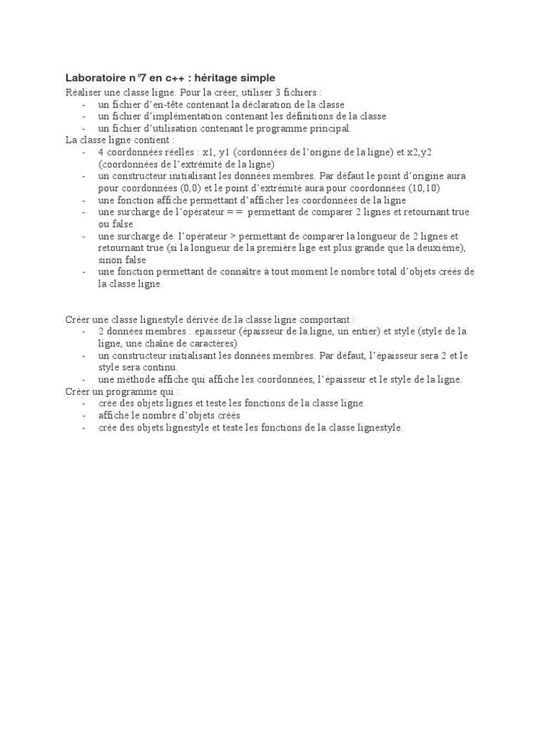 C++ Simple Inheritance Lab 7 | PDF
