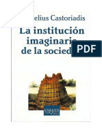 CASTORIADIS - La Institucion Imaginaria de La Sociedad PDF