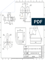 Front view of an engineering drawing with labeled dimensions