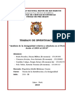 Análisis de La Desigualdad Relativa y Absoluta en El Perú Desde El 2004 Al 2018"