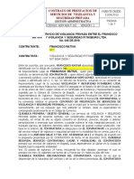 Contrato de vigilancia privada incluye obligaciones del contratista