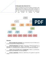 Salidas de Las Actividades Del Proyecto