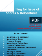 Topic 1 - Accounting For Issue of Shares and Debentures