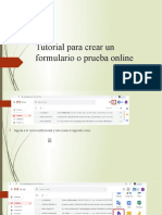 Tutorial para Crear Un Formulario o Prueba Online