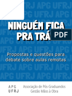 Debate sobre aulas remotas na UFRJ durante a pandemia