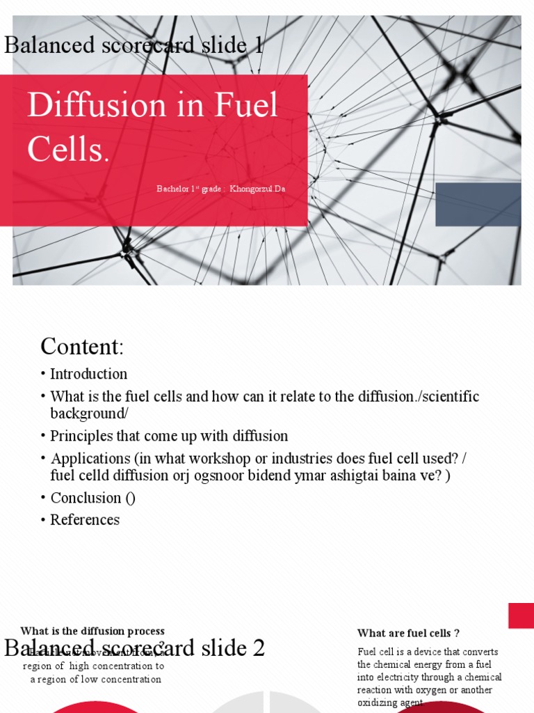 Diffusion in Fuel Cells.: Balanced Scorecard Slide 1 | PDF | Fuel Cell ...