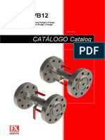 fluxcon-catalogo-VB02 - VB12 Válvula Duplo Bloqueio Flange X Flange