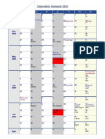 Calendario Semanal 2020