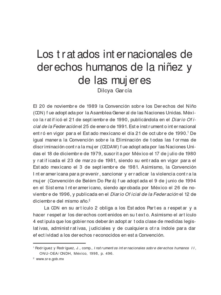 Tratados Internacionales sobre Derechos Humanos | PDF | Derechos de los ...