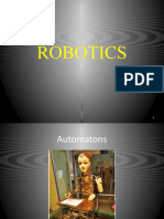 ROBOTICS: A CONCISE HISTORY AND OVERVIEW