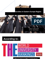5 Best Universities in Eastern Europe