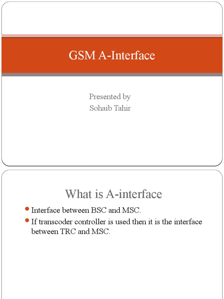GSM A Interface | PDF