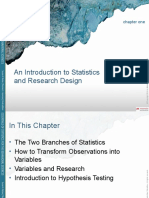 An Introduction To Statistics and Research Design: Chapter One