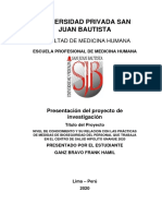 Conocimiento y prácticas de bioseguridad en personal de salud