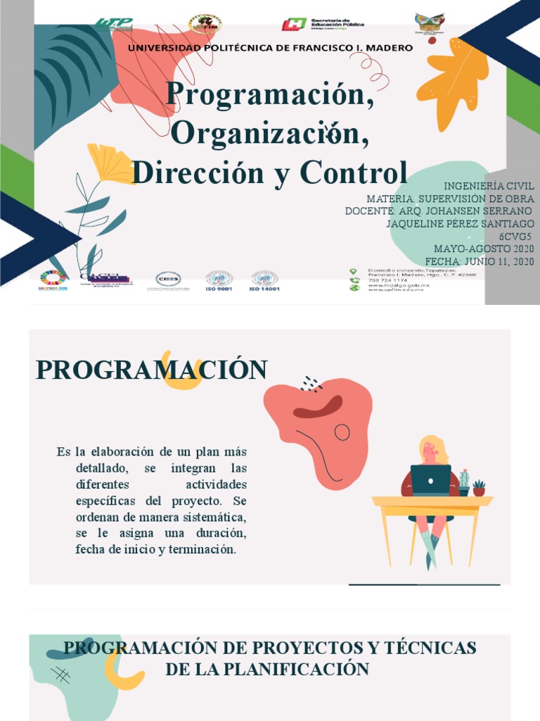 Programación, Organización, Dirección y Control. | PDF | Arquitecto ...