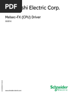 Mitsubishi Electric Corp.: Melsec-FX (CPU) Driver