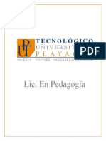 TecPlayacar - Licenciatura en Pedagogía