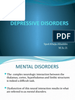 Depressive Disorders: Presented by Syed - Khaja.Aliuddin M.SC.D