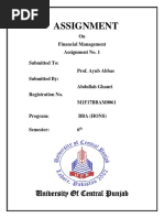 Assignment: University of Central Punjab