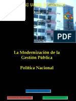 Modernizacion de La Gestion Publica