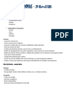 Conteúdo das provas bimestrais do 2º. bim.