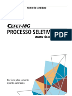 Prova Ensino Tecnico Integrado 2020 PDF