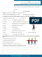 Isn't or Doesn't Interactive Worksheet: Esl / Efl Resources