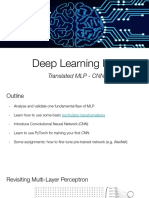 Deep Learning Lab: Translated MLP - CNN