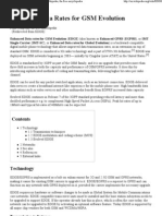 Enhanced Data Rates for GSM..