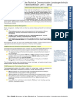 The 1st Biennial Survey of the Technical Communication Landscape in India_2011-2012