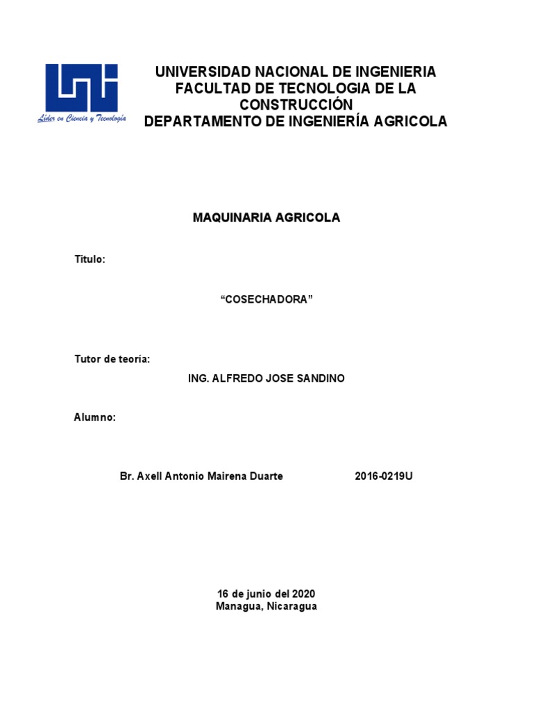 Cosechadoras | PDF | Máquinas | Maquinaria de agricultura