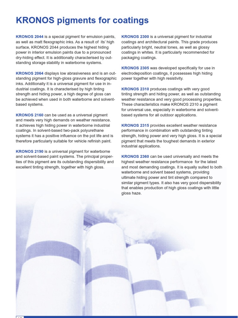 Kronos | PDF | Paint | Materials