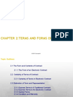 Chapter 2:terms and Forms of Contract: Baeb 301: Basic Law For E-Business