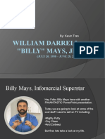 William Darrell "Billy" Mays, JR.: By: Kevin Tran