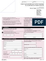 Claim To Personal Allowances and Tax Repayment by An Individual Not Resident in The UK