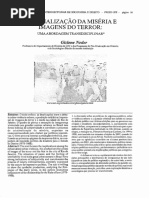 Criminalização Da Miséria a Imagens Do Terror - Gizlene Neder